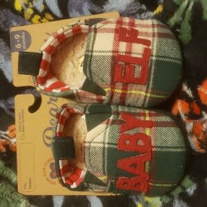 DEARFOAMS "Baby Elf" Slippers 6-9 months - Holiday Slippers
